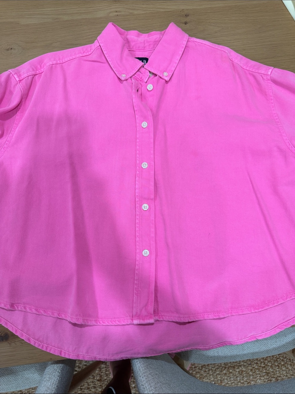 GAP Hot Pink Button-Down Shirt